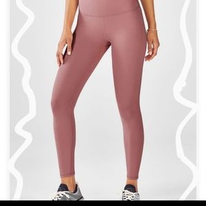 Brand New Fabletics High Waist Pink Compression 7/8 Boost Leggings XS